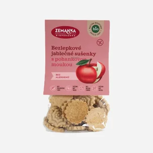 Bezlepkové pohankovo - jablečné sušenky BIO