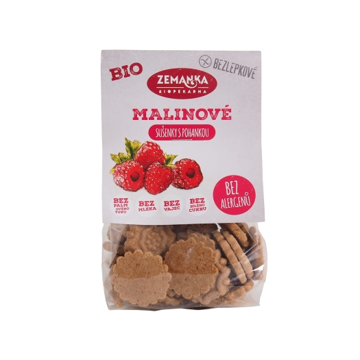Bezlepkové pohankovo – malinové sušenky BIO