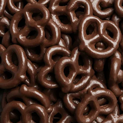 Bezlepkové preclíky v hořké čokoládě