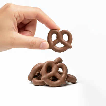 Bezlepkové preclíky v mléčné čokoládě