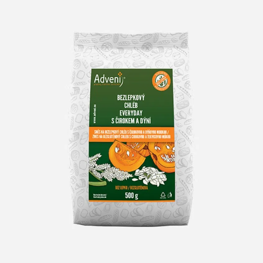 Bezlepkový chléb Everyday s dýňovou moukou