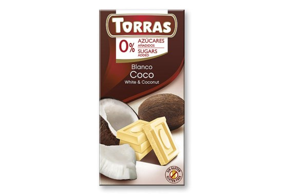 Biela čokoláda s kokosom