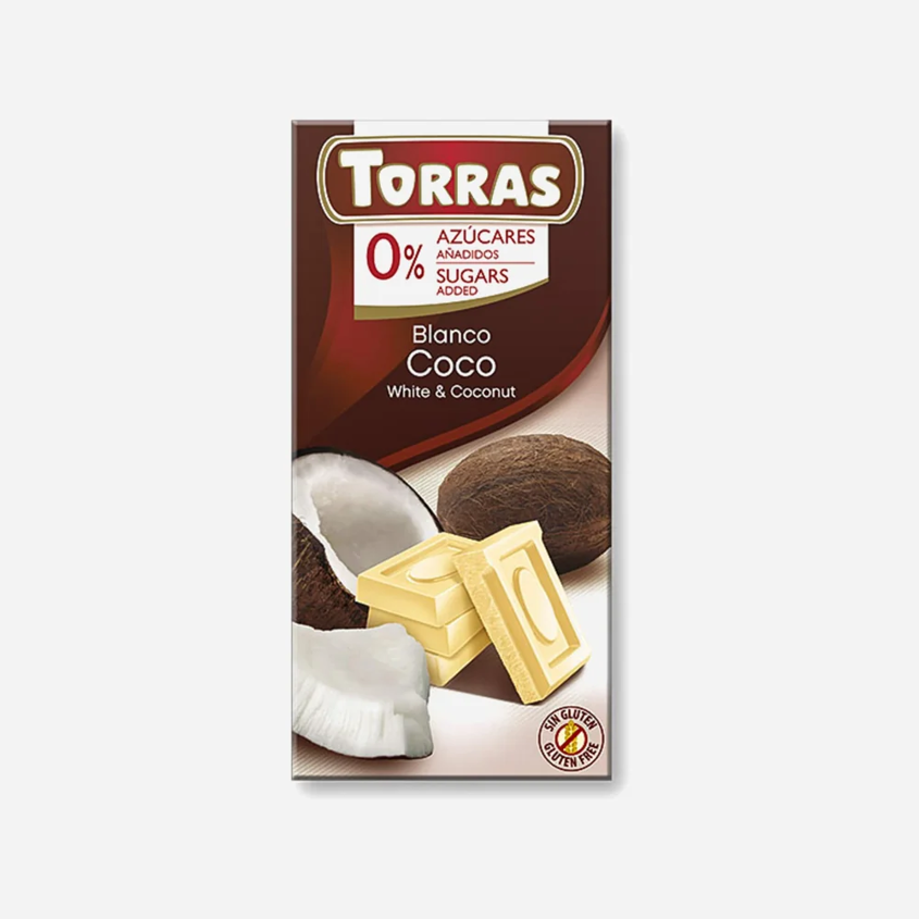 Bílá čokoláda s kokosem