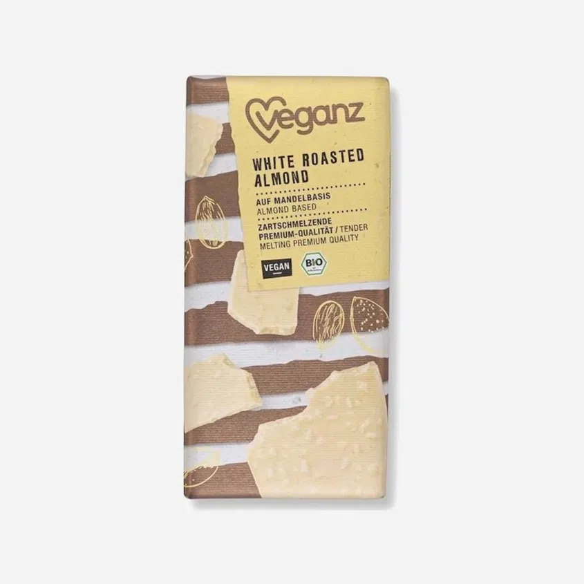 Bílá čokoláda s praženými mandlemi BIO