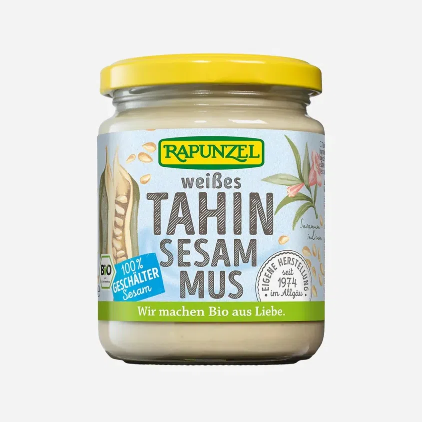 Bílé tahini: 100% sezamové pasta BIO