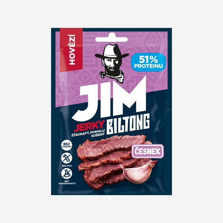 Biltong hovězí česnek