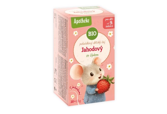 BIO čaj dětský Jahodový se šípkem 20x1,5g