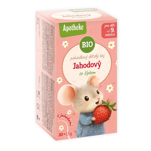 BIO čaj dětský Jahodový se šípkem 20x1,5g