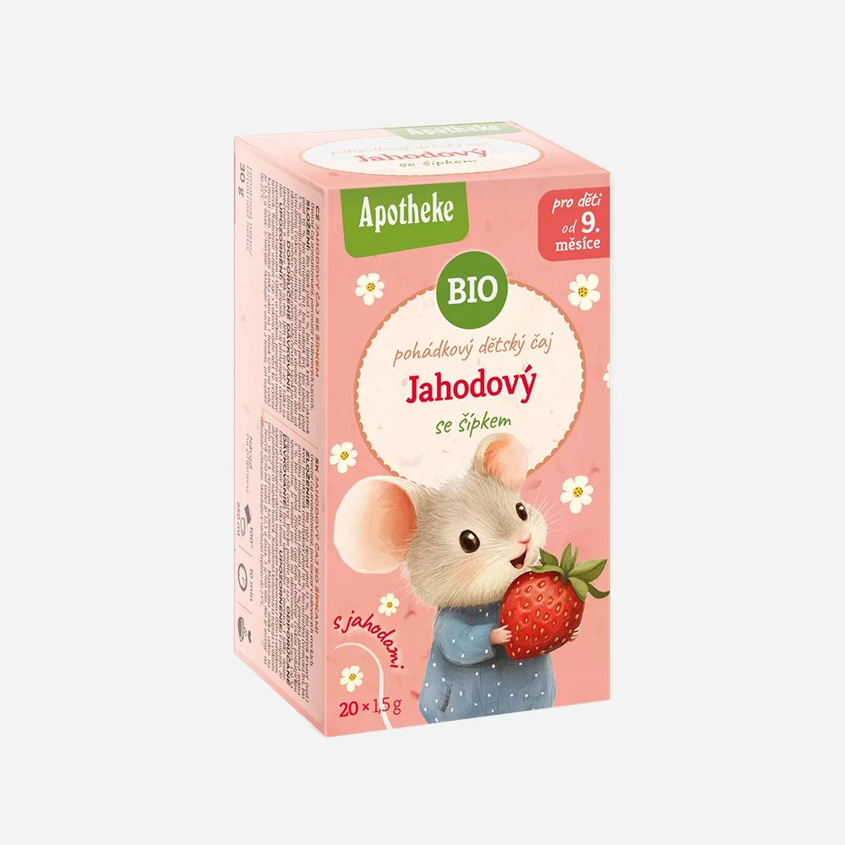 BIO čaj dětský Jahodový se šípkem 20x1,5g
