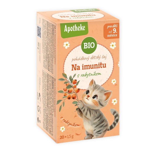 BIO čaj dětský Na imunitu s rakytníkem 20x1,5g