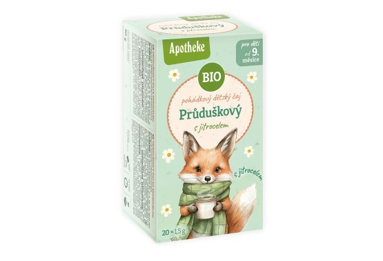 BIO čaj dětský Průduškový s jitrocelem 20x1,5g