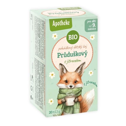 BIO čaj dětský Průduškový s jitrocelem 20x1,5g