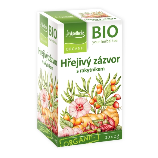 BIO Hřejivý zázvor s rakytníkem