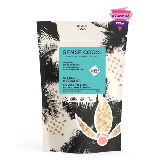 Bio kokosové chipsy s morskou soľou 250g expirácie