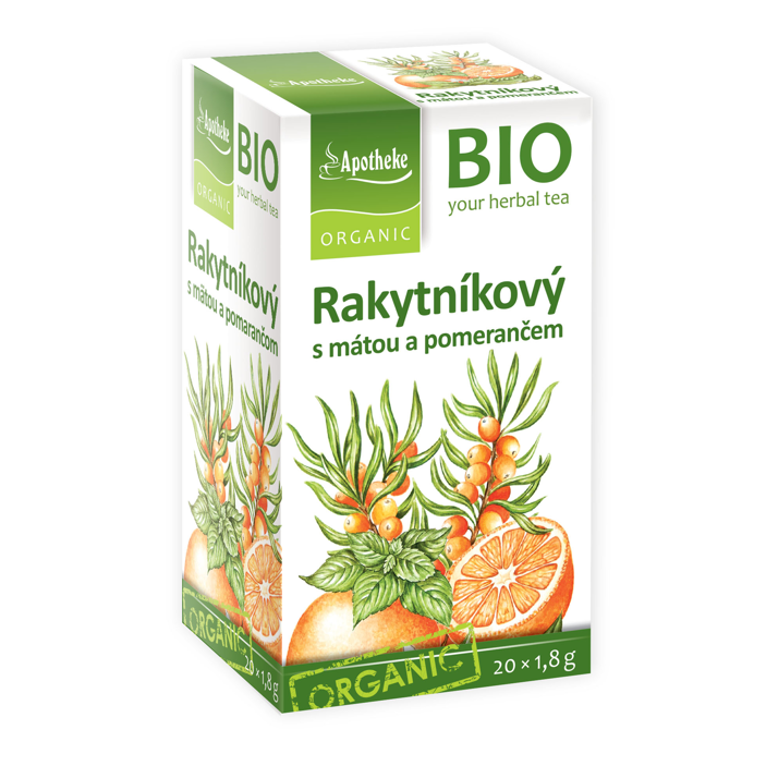 BIO Rakytníkový čaj s mátou a pomerančem