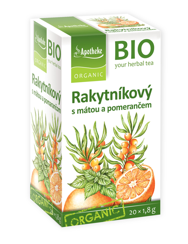 BIO Rakytníkový čaj s mátou a pomerančem