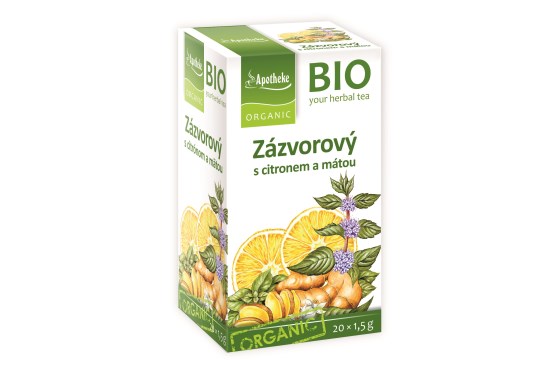 BIO Zázvorový s citrónom a mätou 20 x 1,5 g