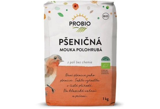 Bioharmonie Pšeničná múka biela polohrubá 1000g