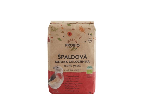 Bioharmonie Špaldová múka celozrnná jemne mletá BIO 1000g