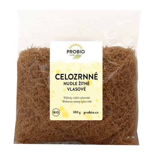 Bioharmonie Žitné celozrnné vlasové nudle BIO