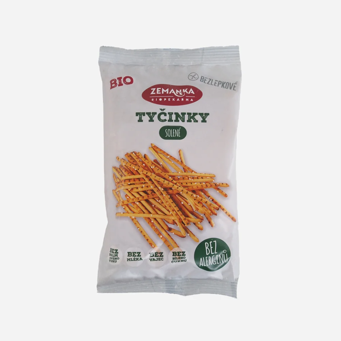 Biopekárna Zemanka Bio bezlepkové tyčinky solené  45 g
