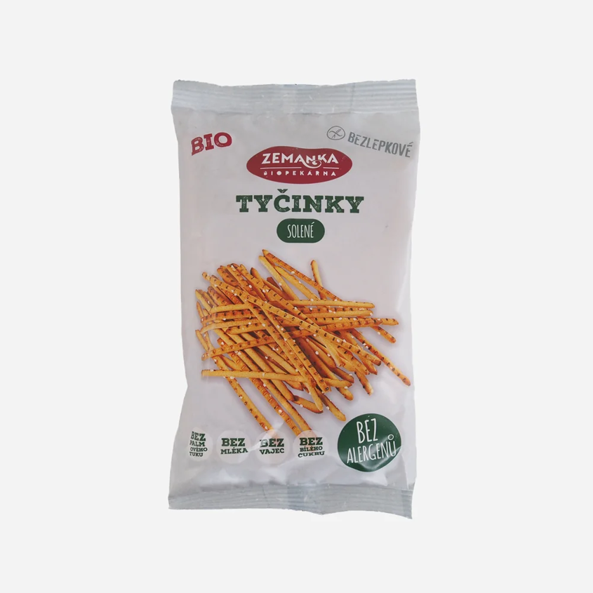 Biopekárna Zemanka Bio bezlepkové tyčinky solené  45 g