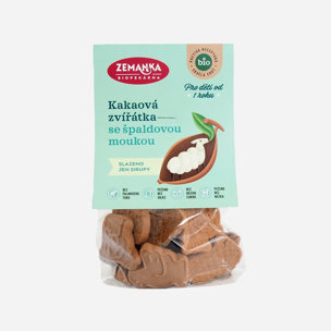 Biopekárna Zemanka Špaldová bio zvířátka kakaová  100 g