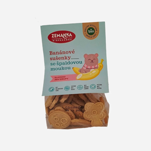 Biopekárna Zemanka Špaldové banánové bio sušenky  100 g