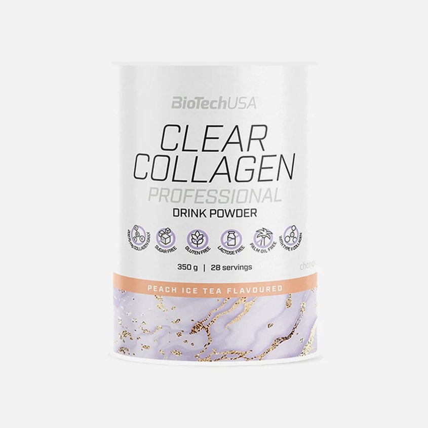 Biotech USA Clear Collagen Professional 350g broskvový ledový čaj