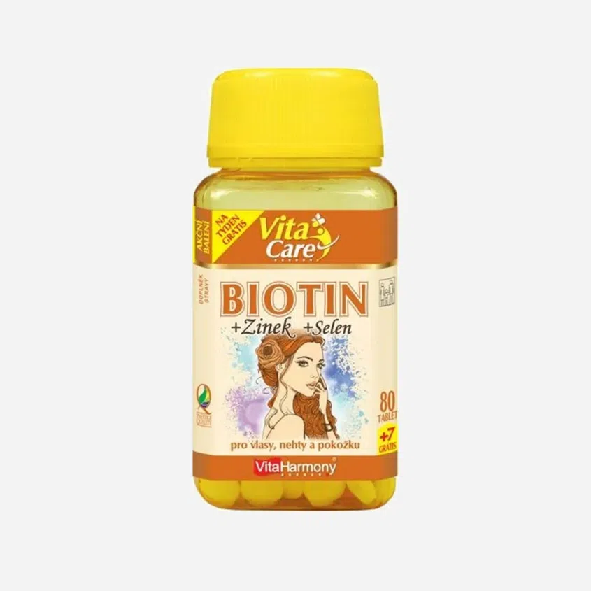 Biotin 300 mcg + Selen + Zinek