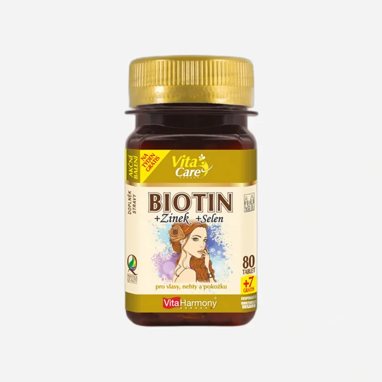Biotin 300 mcg + Selen + Zinek