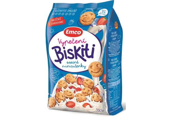 Biskiti mliečna s jahodami
