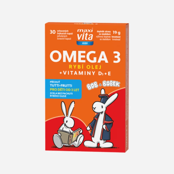 Bob a Bobek Omega 3 + vitamín D, E 30 tabliet