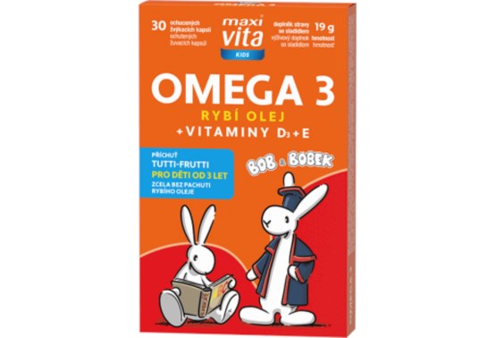 Bob a Bobek Omega 3 + vitamín D, E