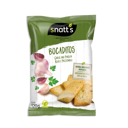 Bocaditos chlebíčky česnek a petržel