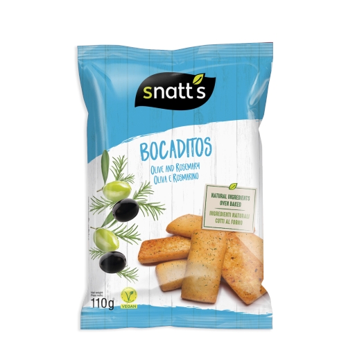 Bocaditos chlebíčky olivy a rozmarýn