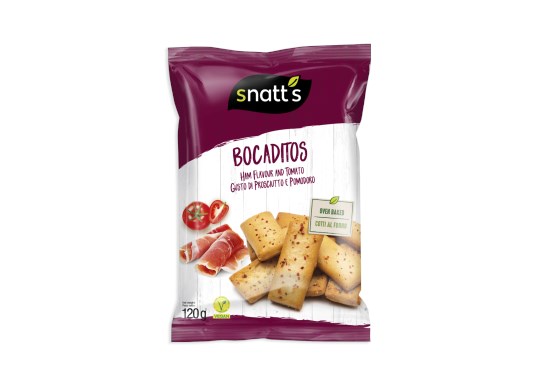 Bocaditos chlebíčky šunka a paradajka