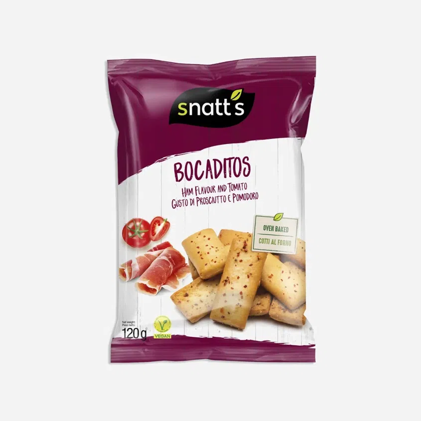 Bocaditos chlebíčky šunka a rajče