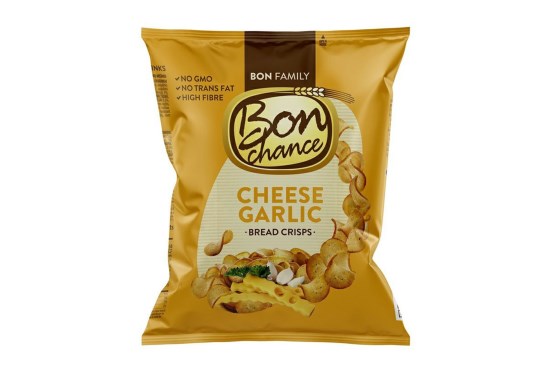 Bon Chance Chlebové chipsy s česnekem a sýrem