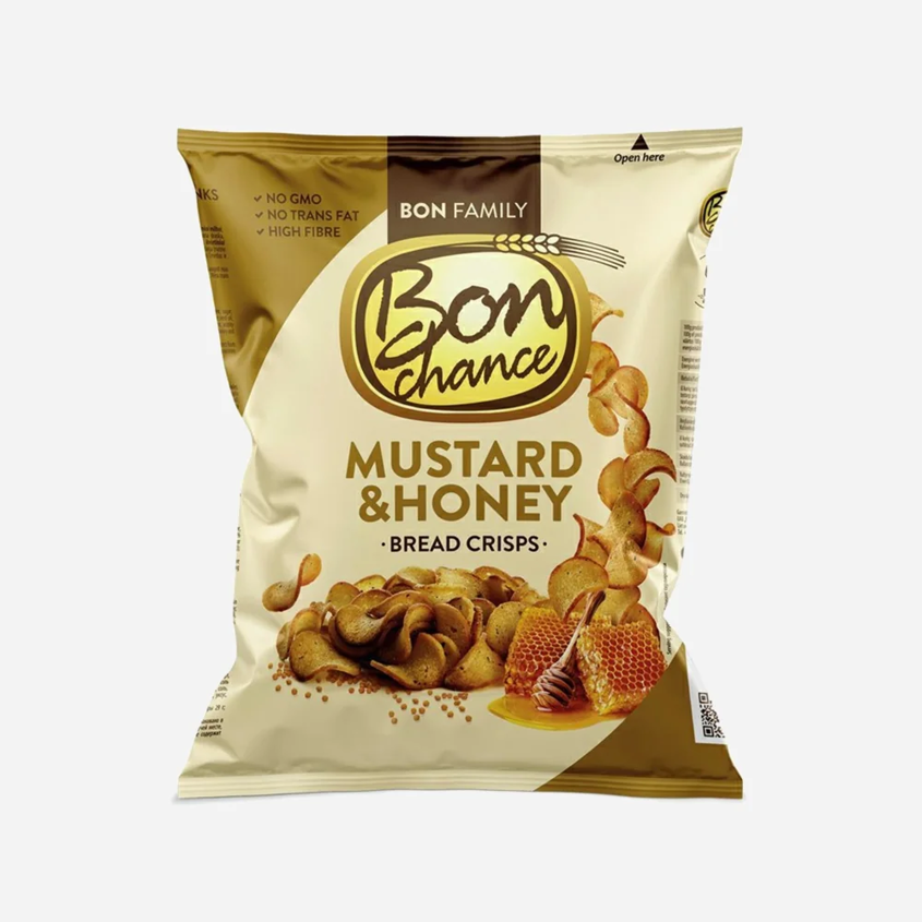Bon Chance Chlebové chipsy s medem a hořčicí