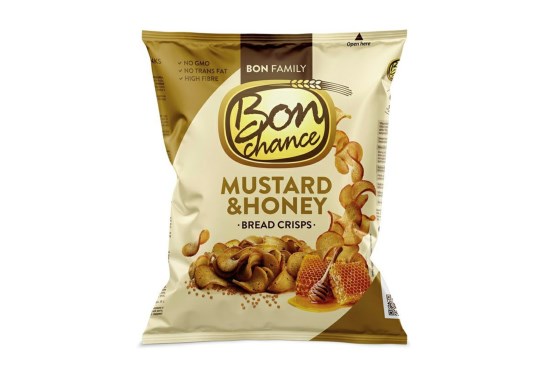 Bon Chance Chlebové chipsy s medom a horčicou