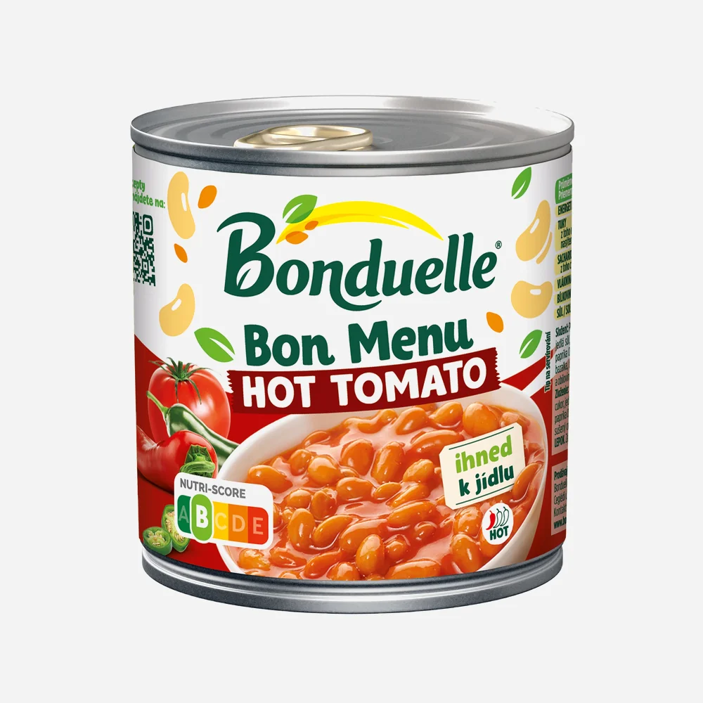 Bon Menu Fazole bílé v rajské omáčce Hot Tomato