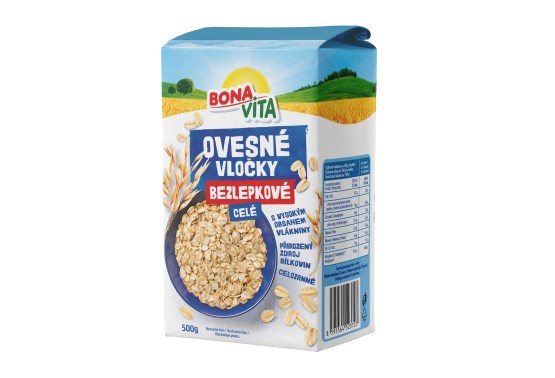 Bonavita Ovesné vločky bezlepkové celé 500 g b6161