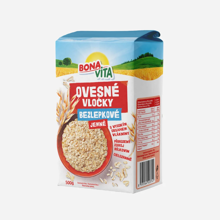 Bonavita Ovesné vločky bezlepkové jemné 500 g b6171