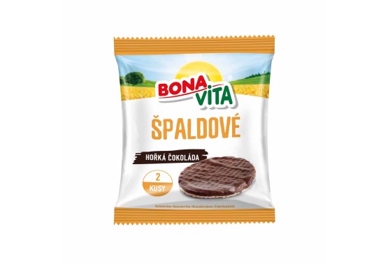 Bonavita Špaldové chlebíčky hořká čokoláda 2 ks 32 g b7130