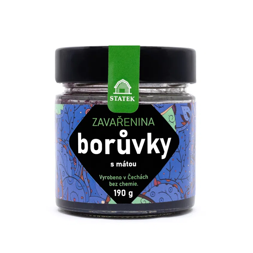 BORŮVKOVÁ ZAVAŘENINA S MÁTOU