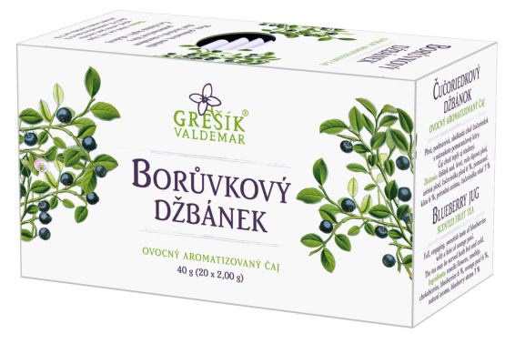 Borůvkový džbánek ovocný čaj 20 sáčků