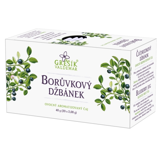 Borůvkový džbánek ovocný čaj 20 sáčků