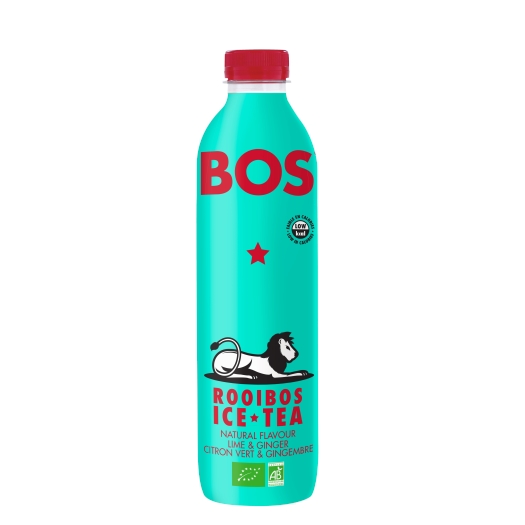 BOS ledový čaj Rooibos limetka & zázvor BIO 1000 ml