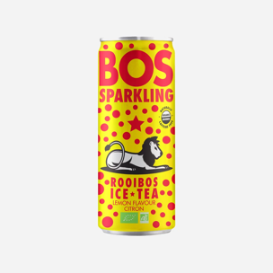 BOS perlivý ledový čaj Rooibos citron BIO 250 ml
